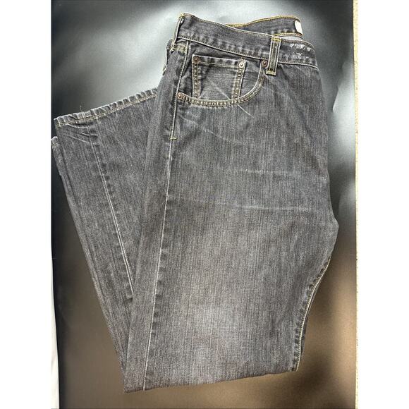 Levis 501XX Jeans Mens 40x32 Black Denim Classic Straight Button Fly 90s 00s Mex - Picture 1 of 14